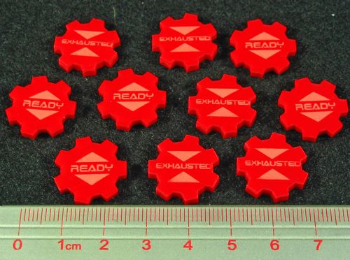 10x Red Ready Exhausted Tokens for Imperial Assault